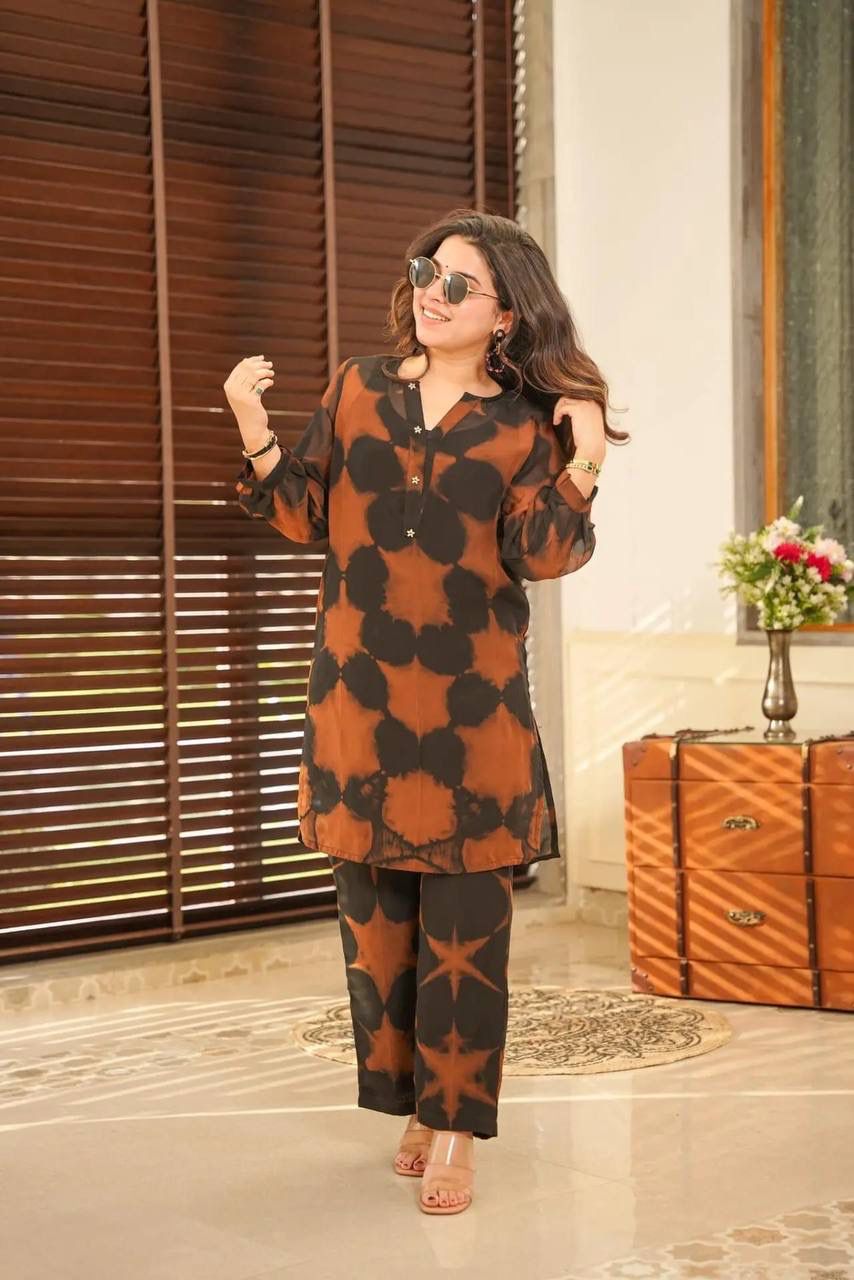 DC G62 Digital Printed Georgette cord Set Kurti With Bottom Wholesale Price In Surat